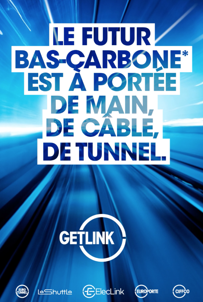 Campagne d’affichage & digitale-Getlink le bas-carbone et la haute simplicité